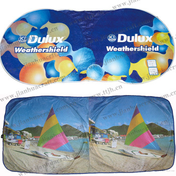 杜邦双圈 汽车遮阳用品 太阳挡 遮阳挡 各种英文阿文图案，不挑图详情9