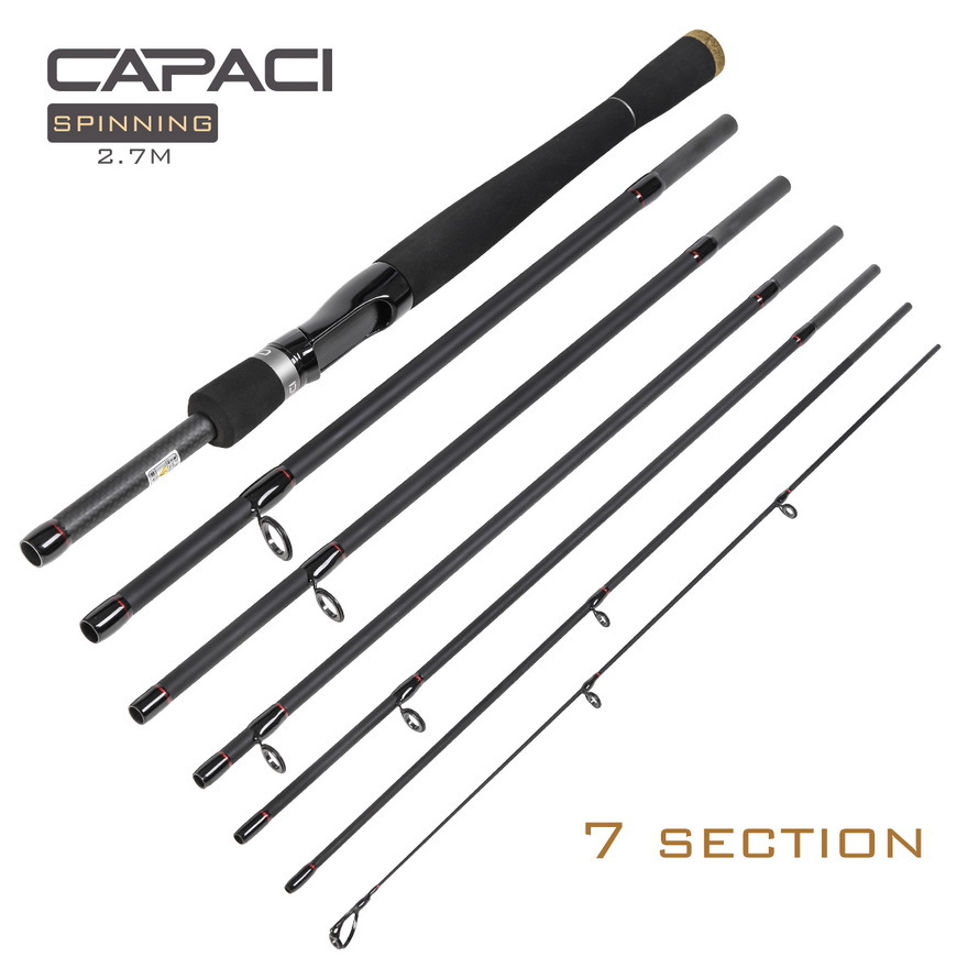 28040 CAPACI [Multi-Section Super Short-circuit Sub-Rod] 2.1/2.4m M Straight handle Sea Bass Fishing Rod 67 pic 3