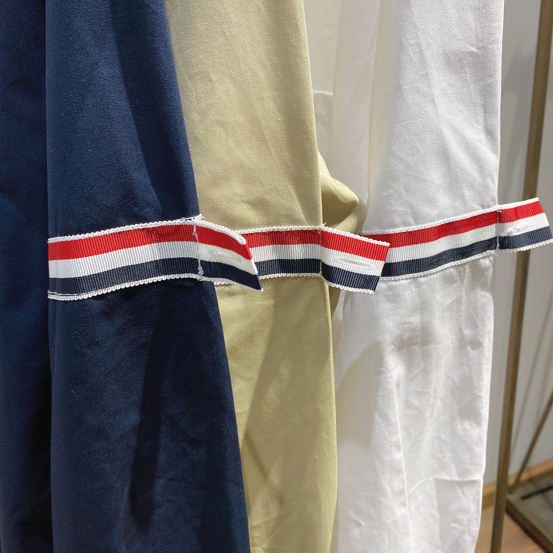 TB casual trendy brand poplin slim-fit solid white shirts for men and women, Oxford fabric shirts for women with long sleeves pic 135