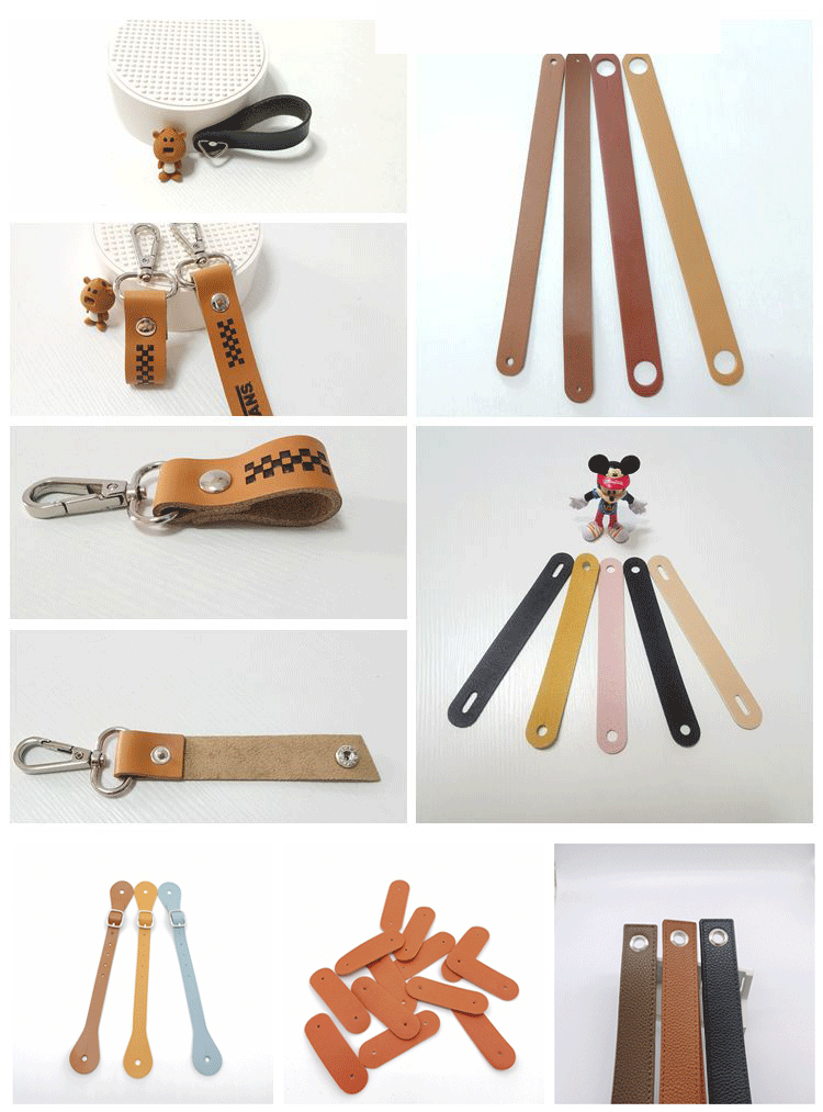 Small household appliances, leather, Bluetooth speaker, coffee-colored, lychee patterned, oil-edge imitation leather handle strap pic 3