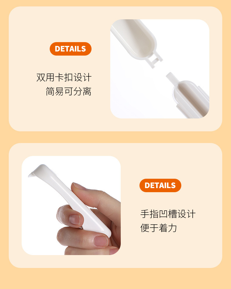 FaSoLa foldable portable orange peeler, a 301 stainless steel kitchen tool for peeling oranges and pomegranates pic 6