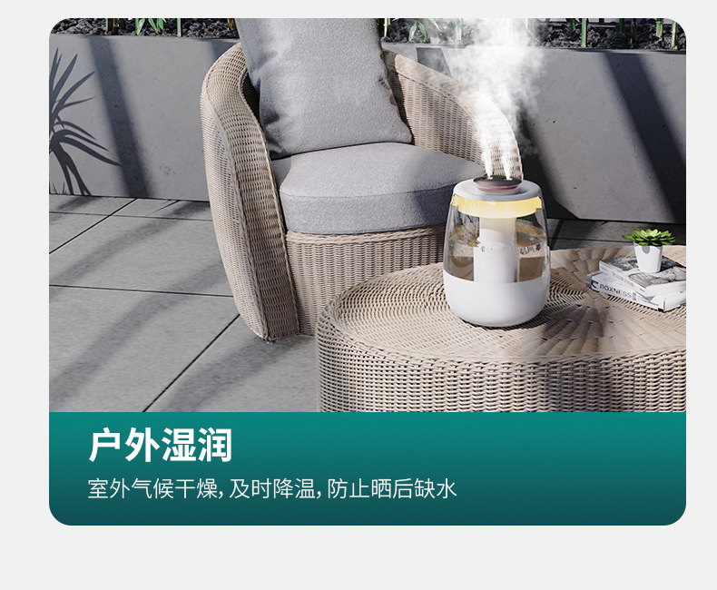 The new type of air humidifier features a large household fog capacity and a small cross-border desktop atomization humidifier for bedrooms pic 36