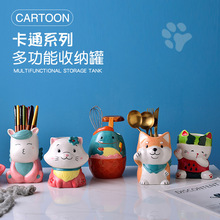 Creative Japanese kitchenware, orange ceramic seasoning bottles and jars, seasoning jars, seasoning boxes, spice jars, salt jars pic 17