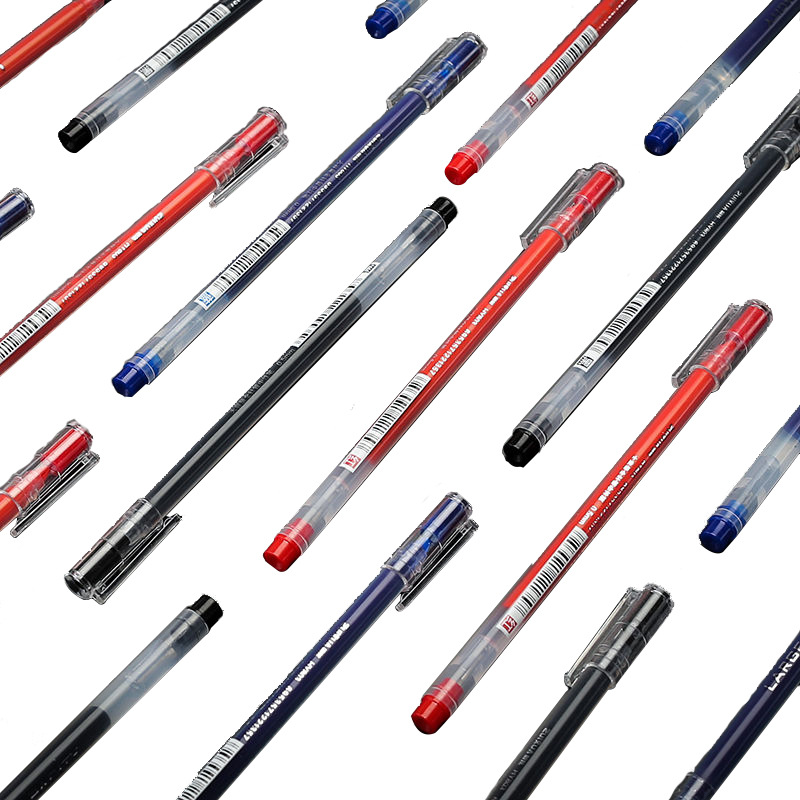 Wholesale of large-capacity gel pens, signature pens, magenta 0.5mm all-in-one student water pens pic 6