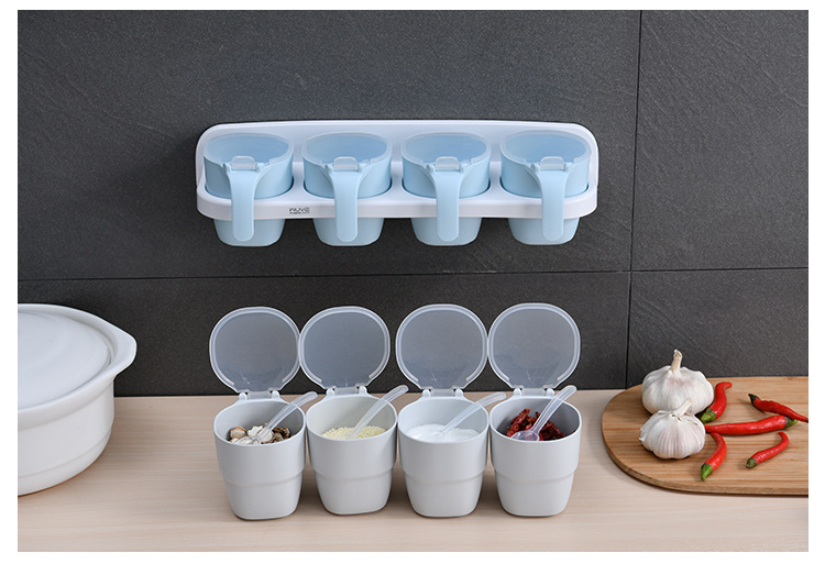 The S28-5876 is designed with detachable compartments. It is available in three or four compartments for home kitchens and comes in a four-color wall-mounted seasoning box pic 16