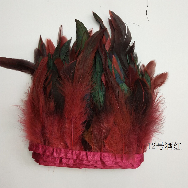 Feather fabric straps, fabric edges, clothing accessories, woolen strips, diy landscape decoration handicrafts and accessories from the manufacturer pic 6