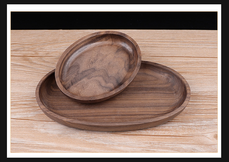 木香椭圆型卷烟托盘烟丝盘Rolling Tray黑胡桃木操作烟盘醒草盘详情21