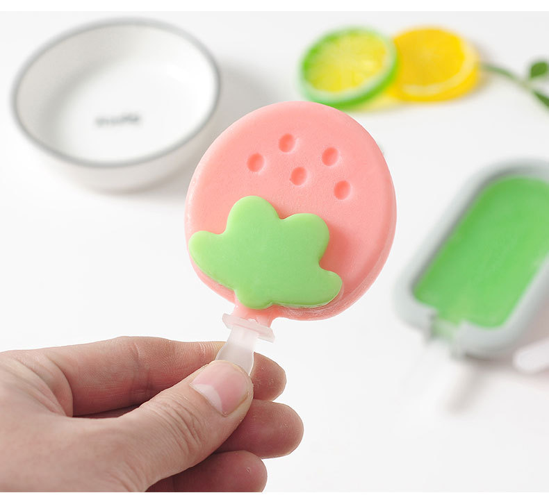 现货 硅胶冰棒冰棍模具 带盖棒冰模具 自制DIY雪糕模具 制冰格详情19