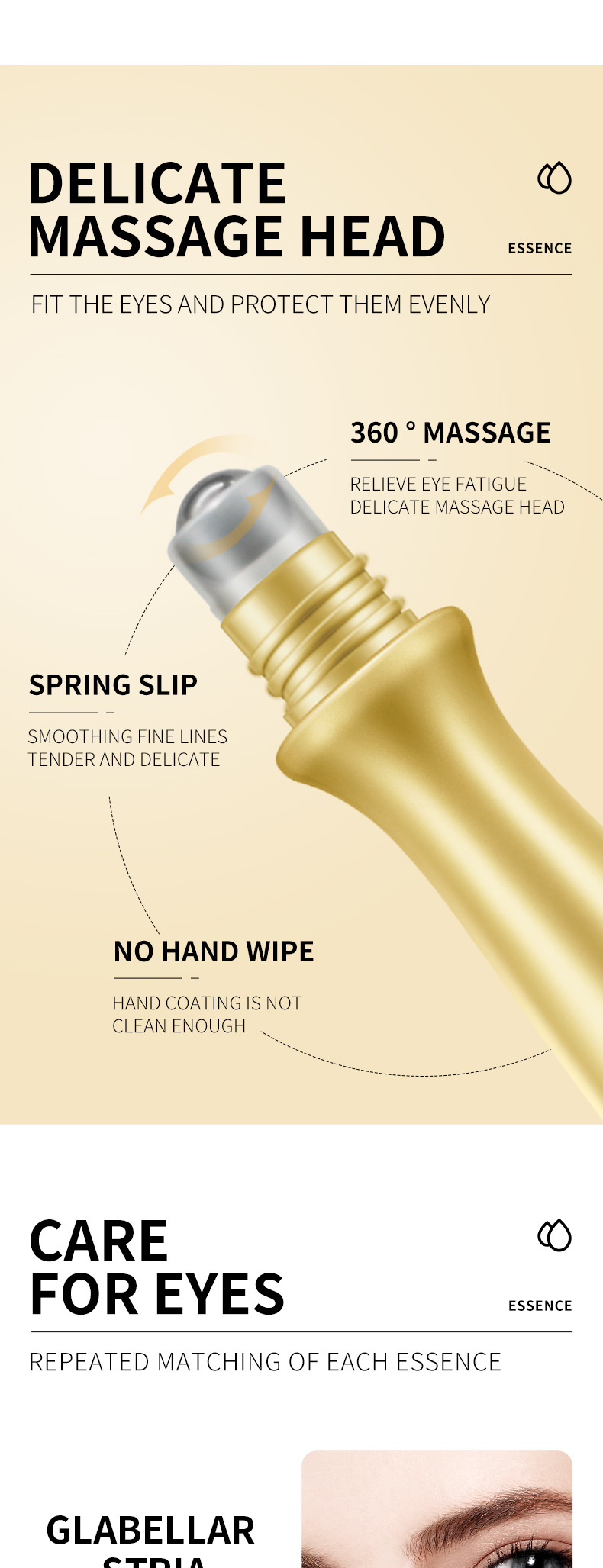 All-english retinol Rolling Eye cream SADOER Rolling Massage Eye essence cross-border foreign trade live streaming wholesale pic 7