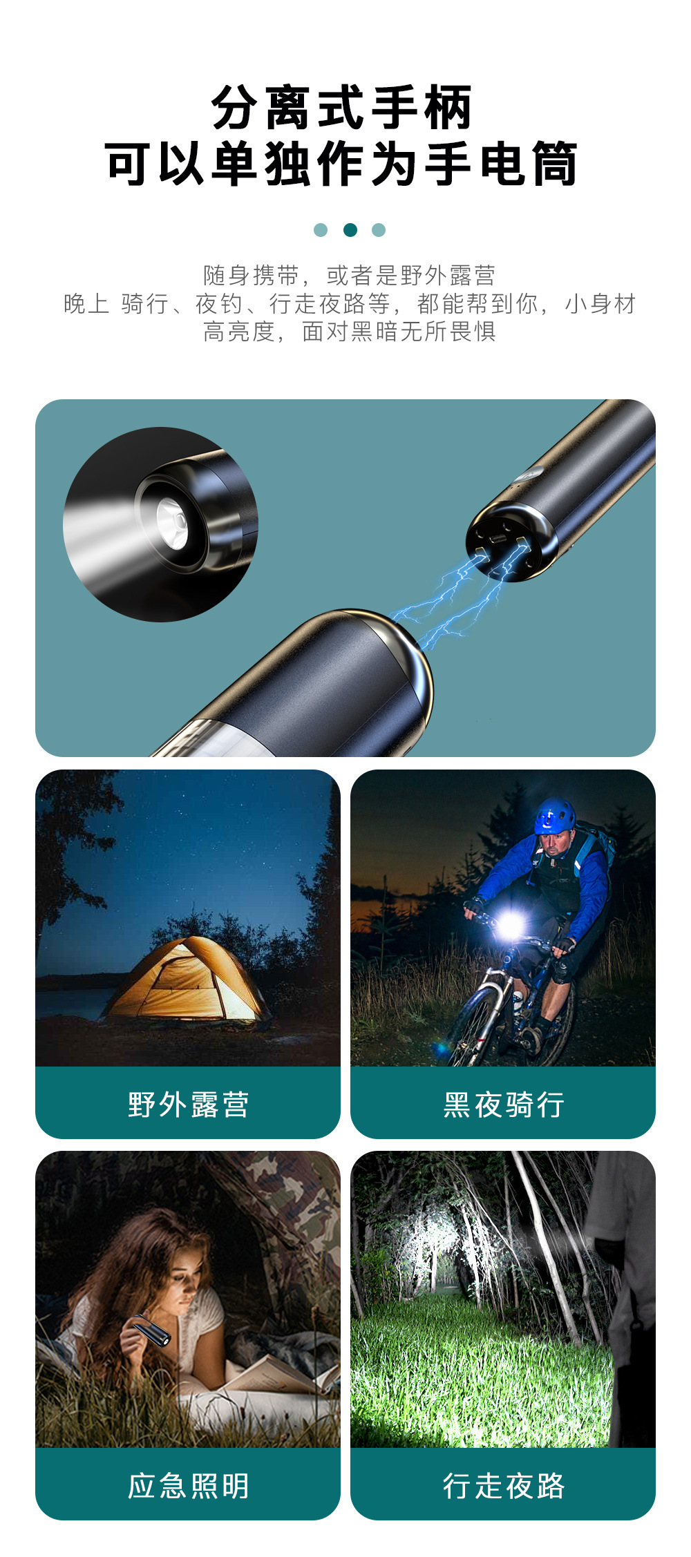 新款分离式车载吸尘器超高颜值大吸力车家两用大功率跨境吸尘器详情5