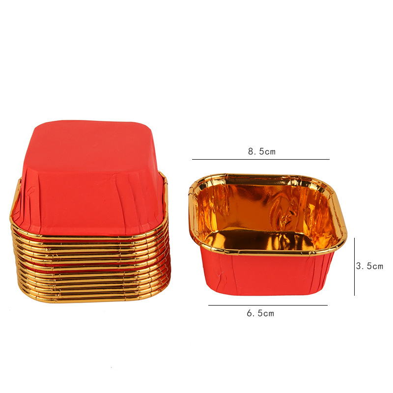 纯色正方形蛋糕纸杯50个一包蛋糕杯详情6