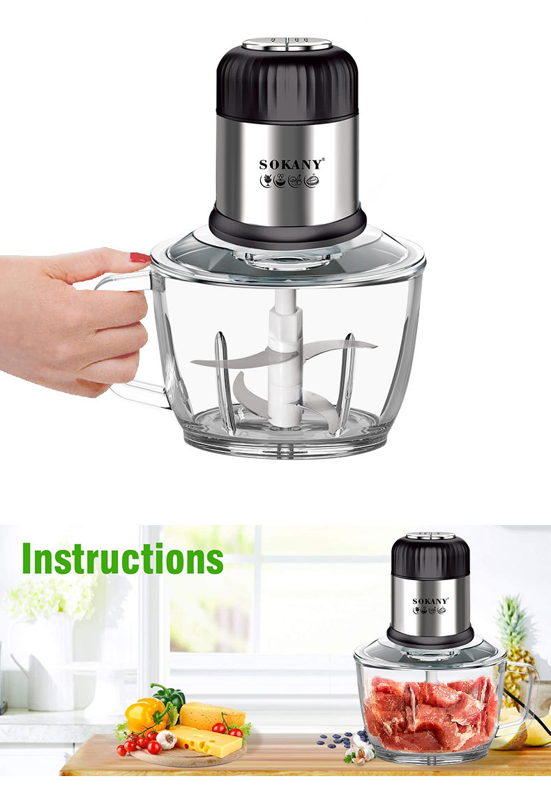Cross-border SOKANY7025 meat grinder, electric mincing, vegetable mincing, dumpling and meatball mincing machine, Amazon foreign trade pic 11