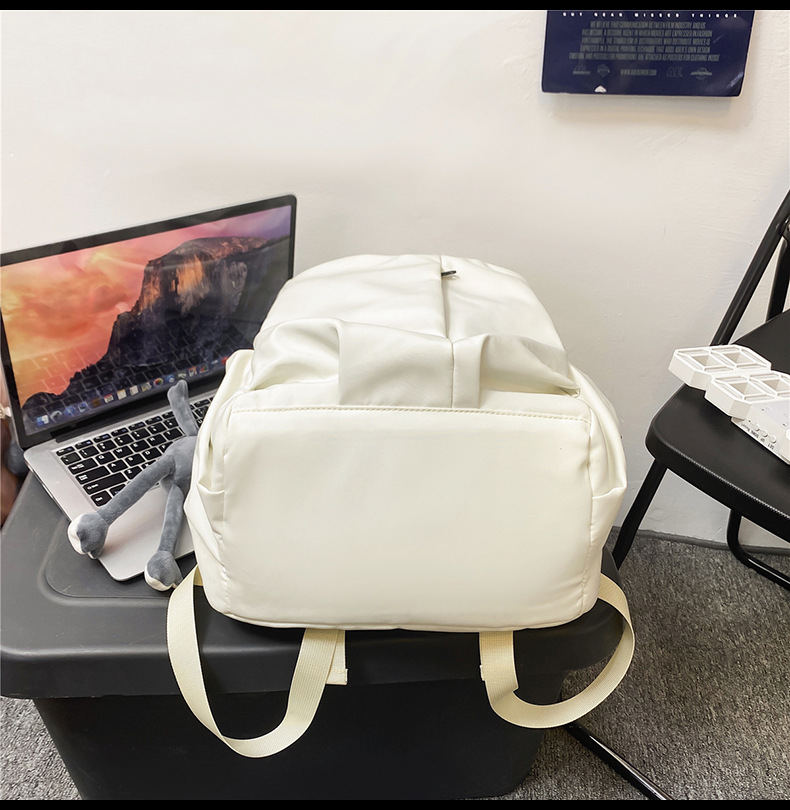 书包男大学生ins潮酷休闲简约大容量双肩包初中生高中生旅行背包详情48