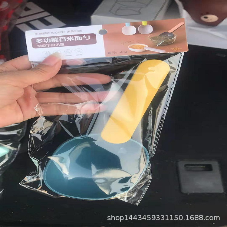 Grain spoon, sealed clamp, dual-purpose, long-handled spoon, household rice spoon, large-capacity flour spoon, Nordic creative spoon pic 4