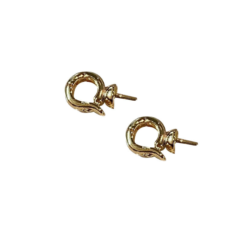 18k金饰瓜子扣吊坠扣手链空托珍珠扣占扣饰品diy配件新款详情13