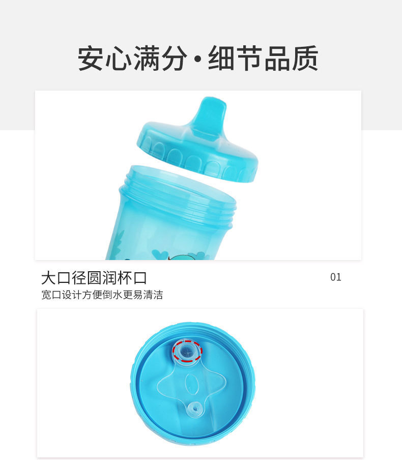 Dibujos animados duckbill cup a prueba de caídas baby learn drink tazas de agua de verano para niños taza de agua de gran capacidad taza de plástico a prueba de fugas pic 9
