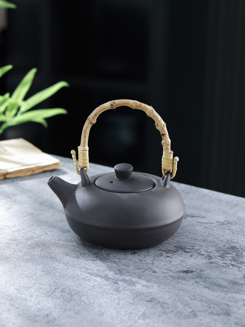 Tea pot for roasting tea by the fire, large-capacity indoor charcoal roasting pot, electric ceramic stove, ceramic tea pot for boiling tea, outdoor tea pot for boiling tea pic 20