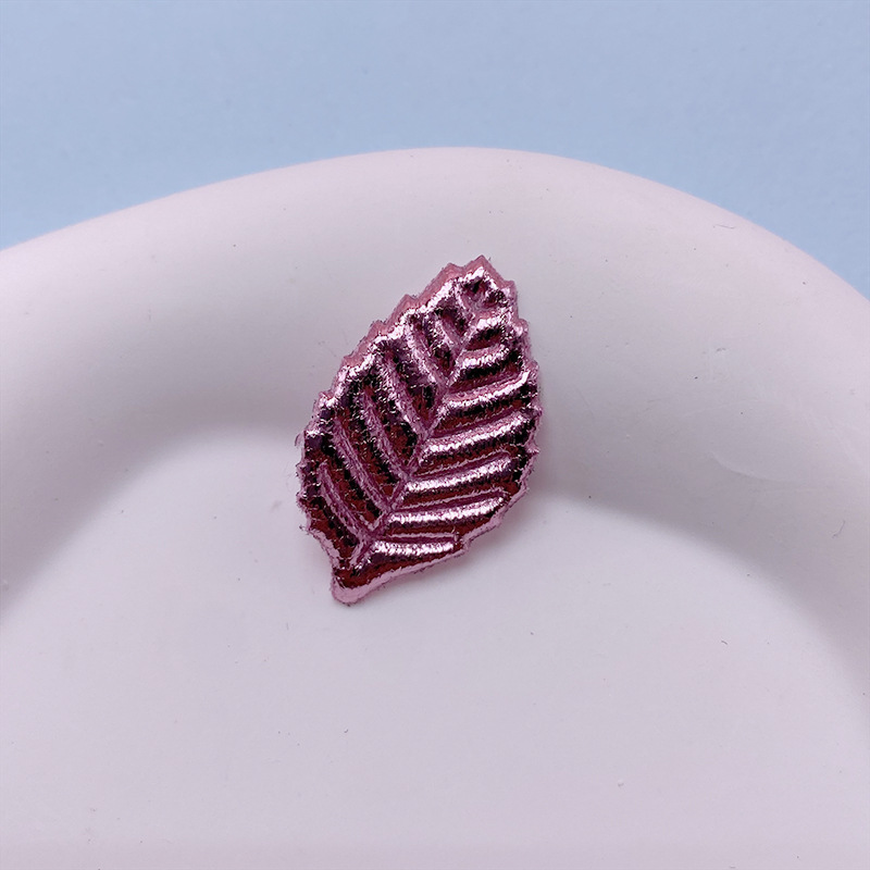 仿真植物配件 数脂材料装饰树叶 手感仿真叶子头饰发夹装饰现货详情9