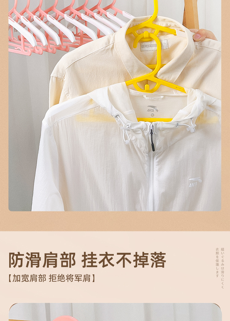 亚马逊跨境爆款多功能塑料儿童成人伸缩衣架家用叠挂晾衣服撑批发详情10