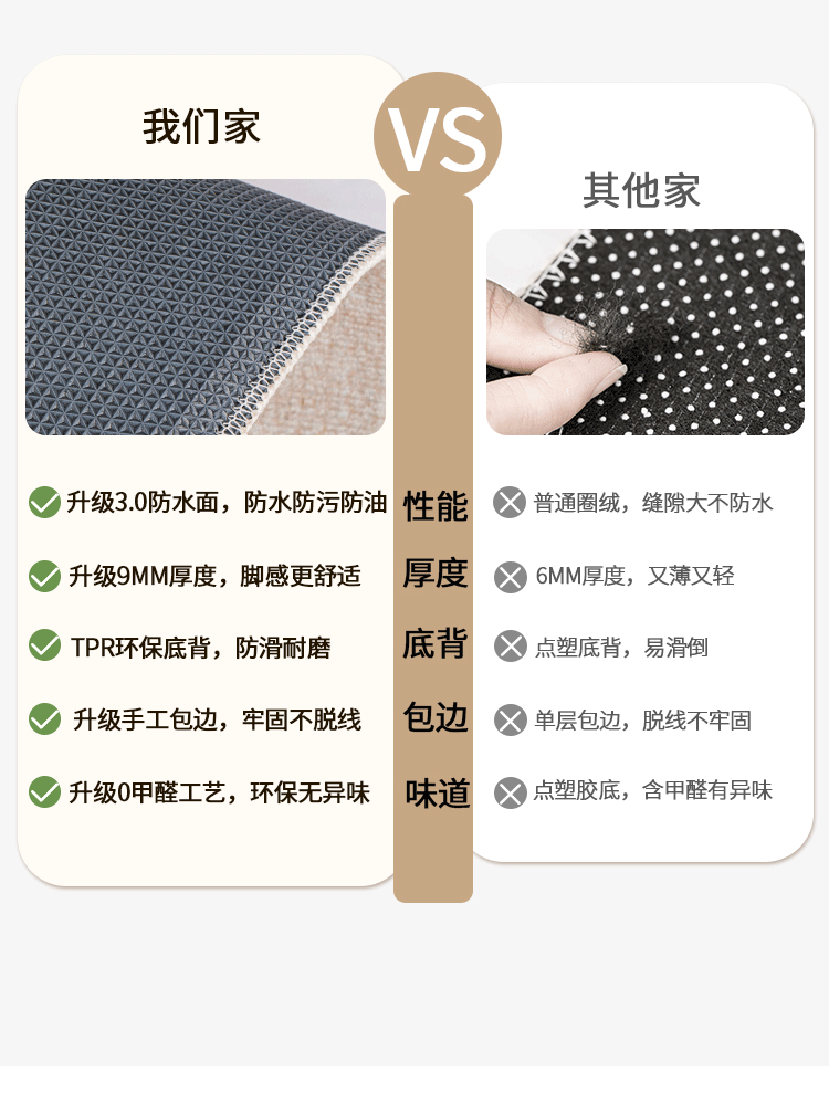 纯色地毯客厅新中式轻奢高级沙发茶几耐脏免洗卧室地垫大面积全铺详情16