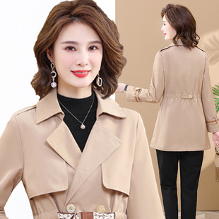 妈妈装时尚连帽外套秋装新款中老年女装夹克衫中年妇女长袖上衣潮详情2