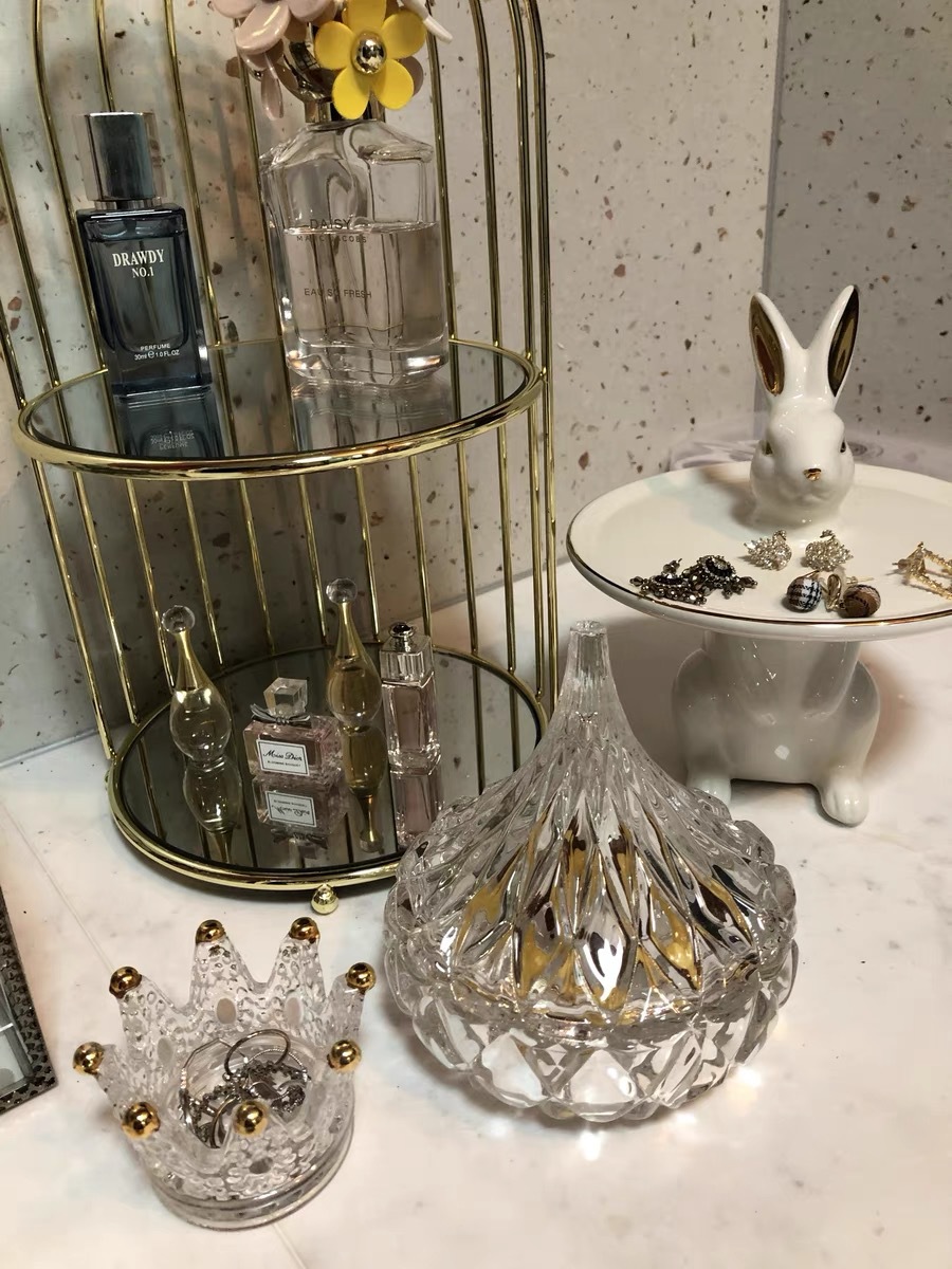 Wholesale of glass sugar jars, crystal jewelry, rings, storage jars, candles, aromatherapy containers, pine nut candy cups and decorative ornaments pic 7
