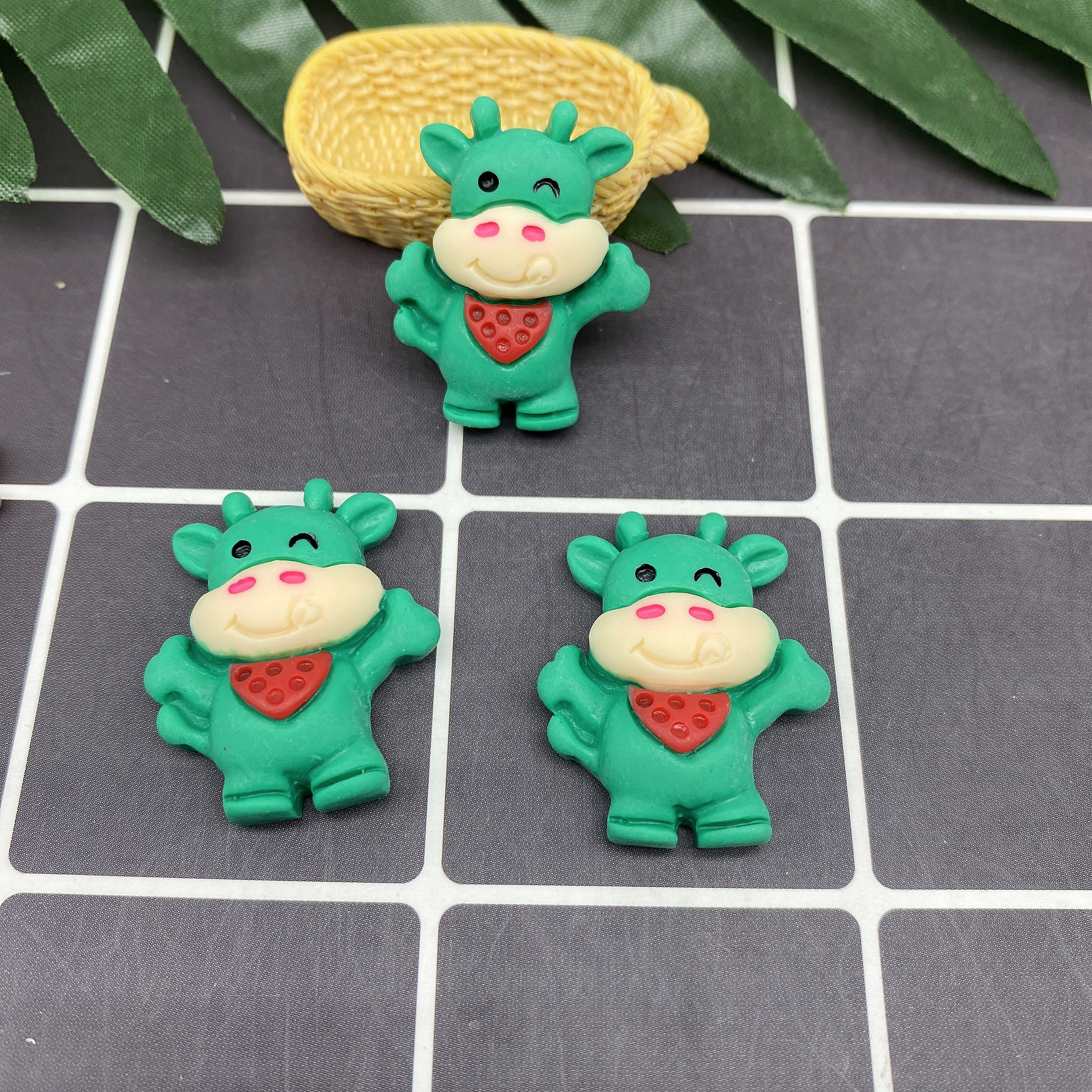 树脂配件饰品帽子贴片史莱姆内放DIY日韩风哑光笑脸厂家直销详情22