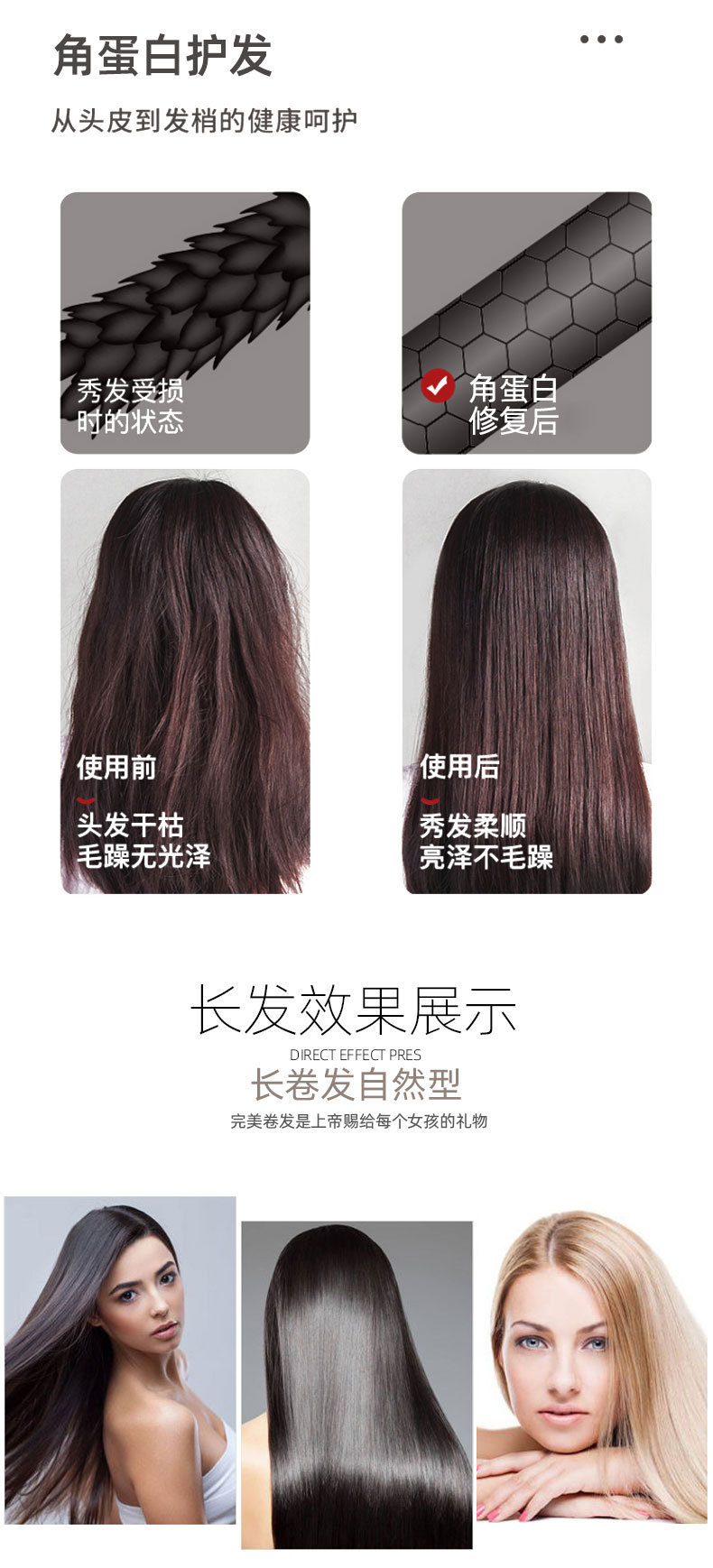 Cross-border SOKANY986 splint with built-in bangs, curly hair, and ceramic dual-purpose hair straightener for both curling and straightening pic 6