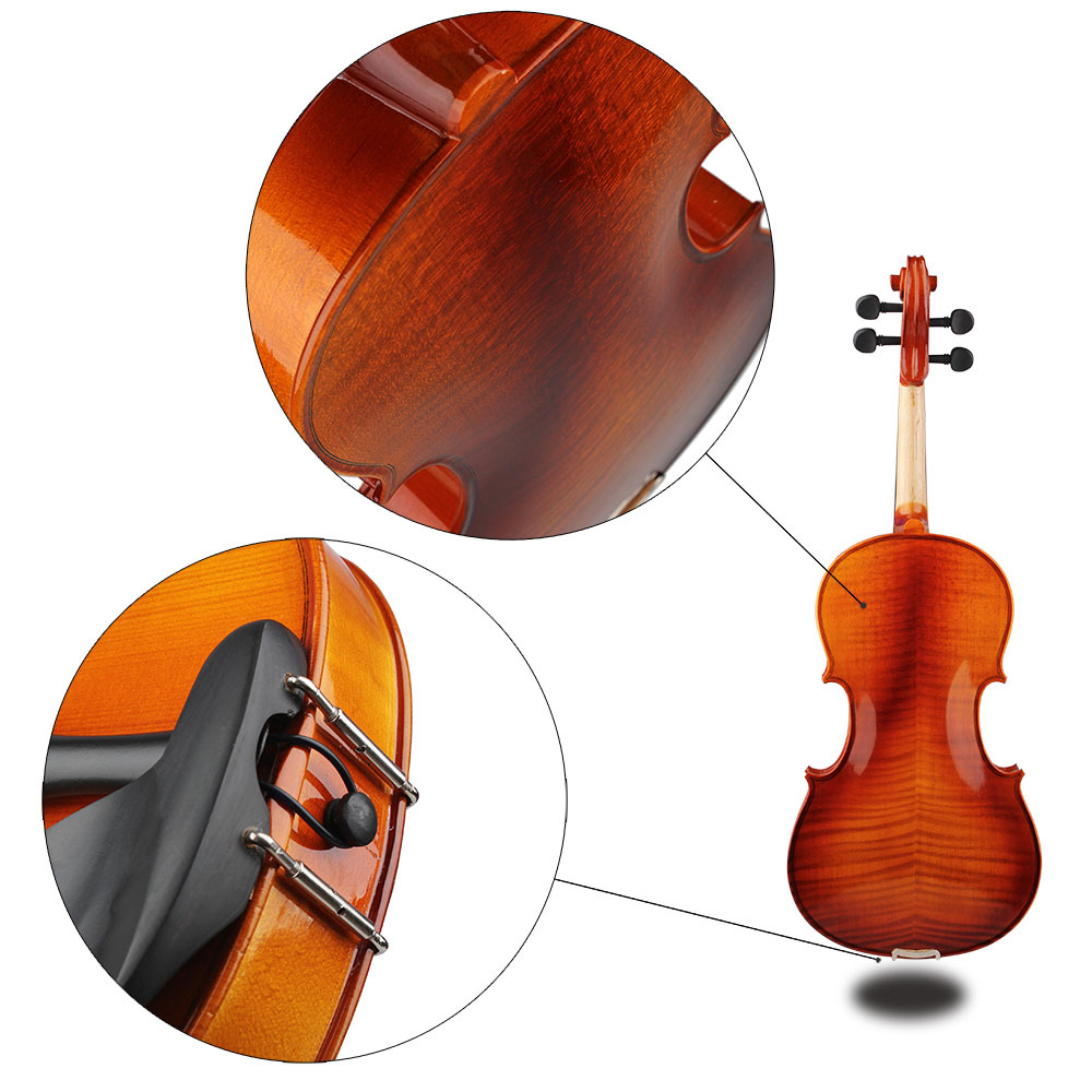 批发阿斯顿维拉虎纹中提琴自然色云杉实木中提琴学生练习演奏提琴详情8