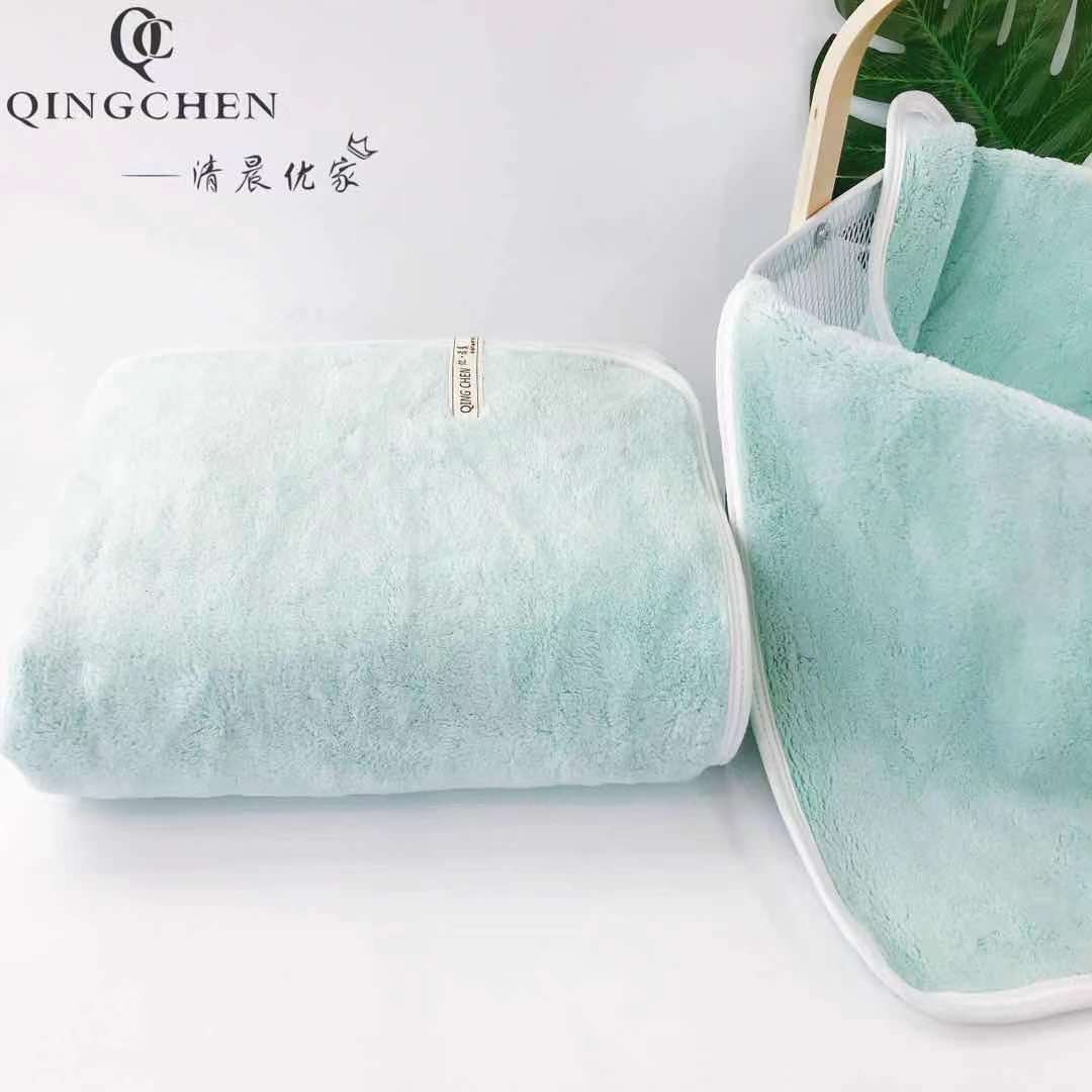 暮色亿清晨柔软吸水加厚毛巾地摊珊瑚绒干发巾婚庆伴手礼品结回礼详情15