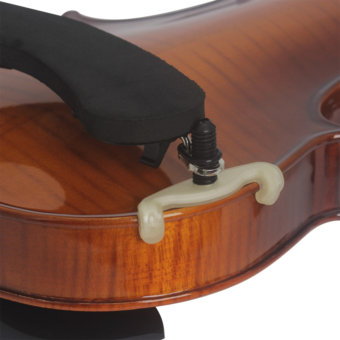 LN100 Red box white foot 4/4-4/3 Anti-wolf violin shoulder support, violin shoulder pad, plastic shoulder support, anti-drop pic 9