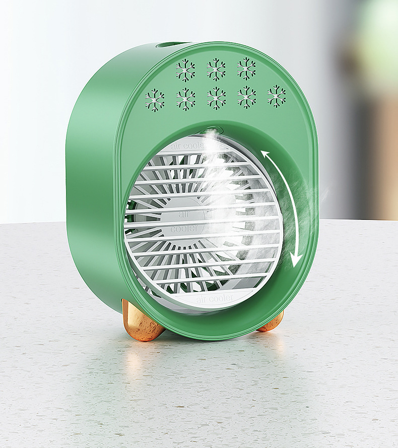 2022款USB迷你风扇喷雾小风扇充电便携式桌面静音喷雾冷风机定制详情17