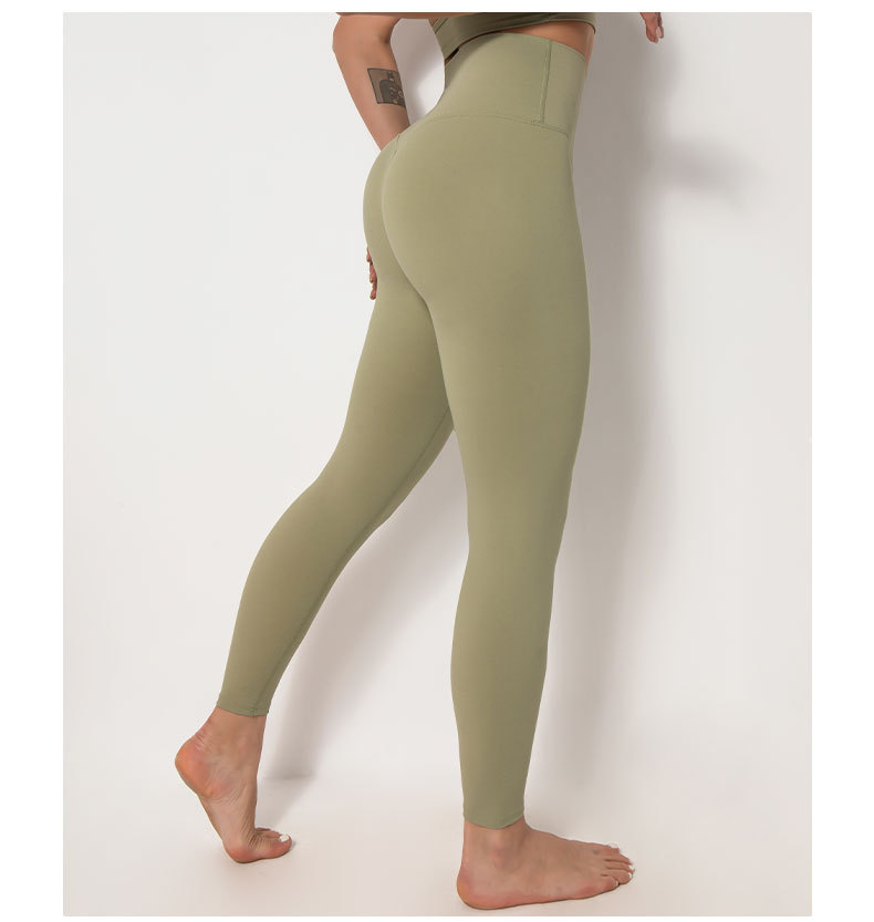 lulu瑜伽裤磨毛高腰提臀女夏外穿紧身运动跑步蜜桃臀裸感健身裤秋详情57