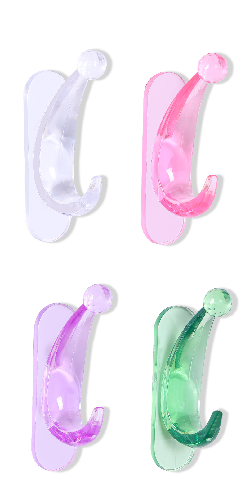 源头厂家新款月亮挂钩多用途门后挂钩粘钩无痕贴免打孔月亮粘钩批详情13