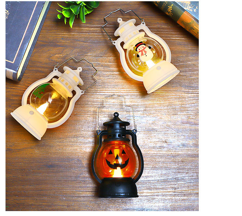 Christmas decorative wind lamps, portable led small oil lamps, illuminated horse lanterns, shopping mall decorations, gifts, scene arrangements, hanging ornaments pic 10