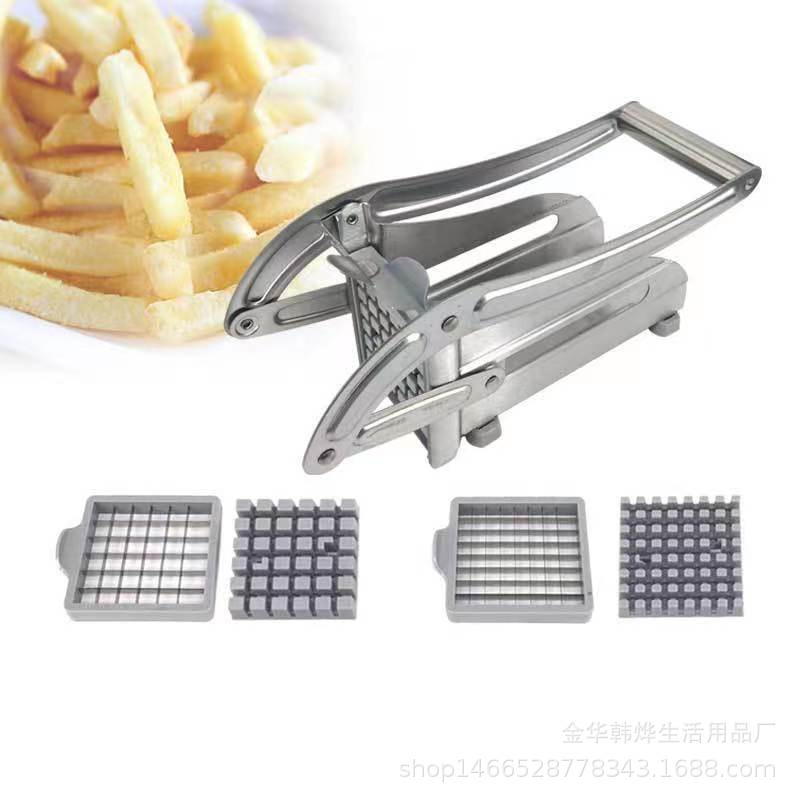 The best-selling cross-border kitchen household potato cutter, a stainless steel multi-functional potato and cucumber cutter, comes with a free staples pic 3
