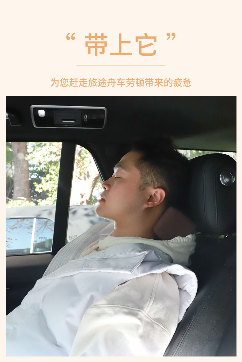 Solid color memory foam portable travel pillow, Kanglewu business travel office public sweatshirt, fabric small pillow, neck pillow wholesale pic 7