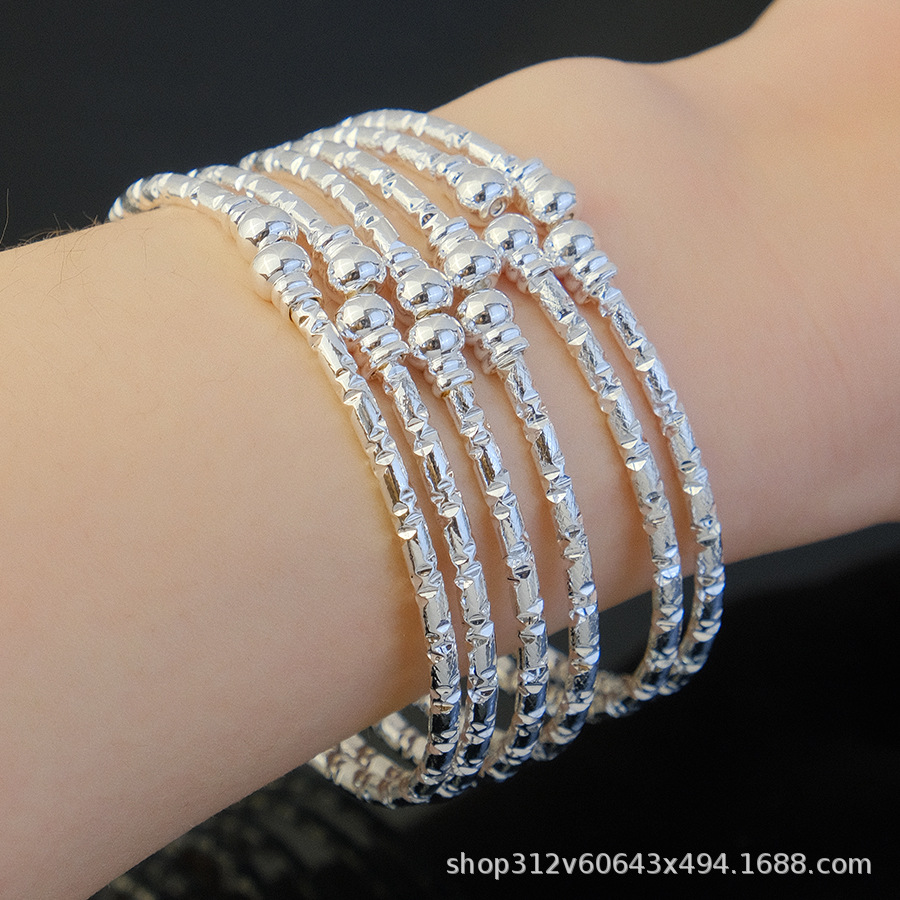 3MM gold-plated bracelet for women, African gold bead bracelet, gift for Ethiopian wedding brides pic 15