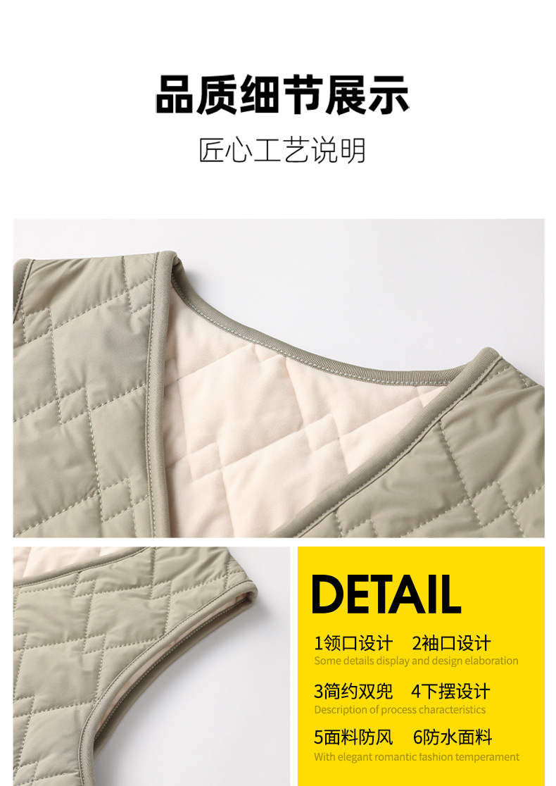 For autumn and winter, you can wear high-end close-fitting inner jackets for warmth. For outerwear, there are new couple woolen vests and thickened waistcoats for women pic 4