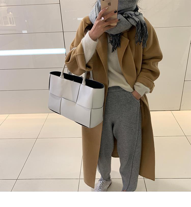 反季驼色呢子双面羊绒大衣女中长款2022年秋冬季韩系温柔毛呢外套详情15