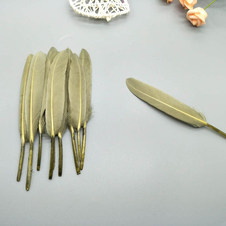 The manufacturer wholesales large quantities of goose feathers, small straight knives, colorful feathers, DIY kindergarten handcrafted materials, earrings, accessories, and goose feathers pic 43