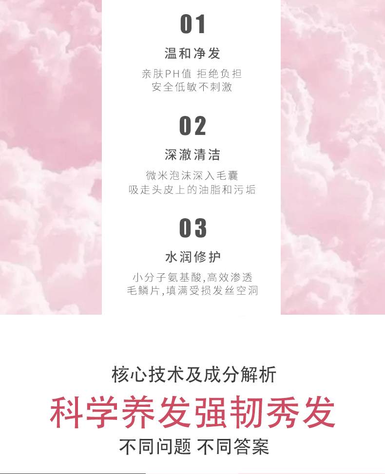 Zhuofen Bubble Mousse Ice Cream Shampoo Silicone-Free Amino Acid Volumizing Shampoo OEM Private Label Processing pic 3
