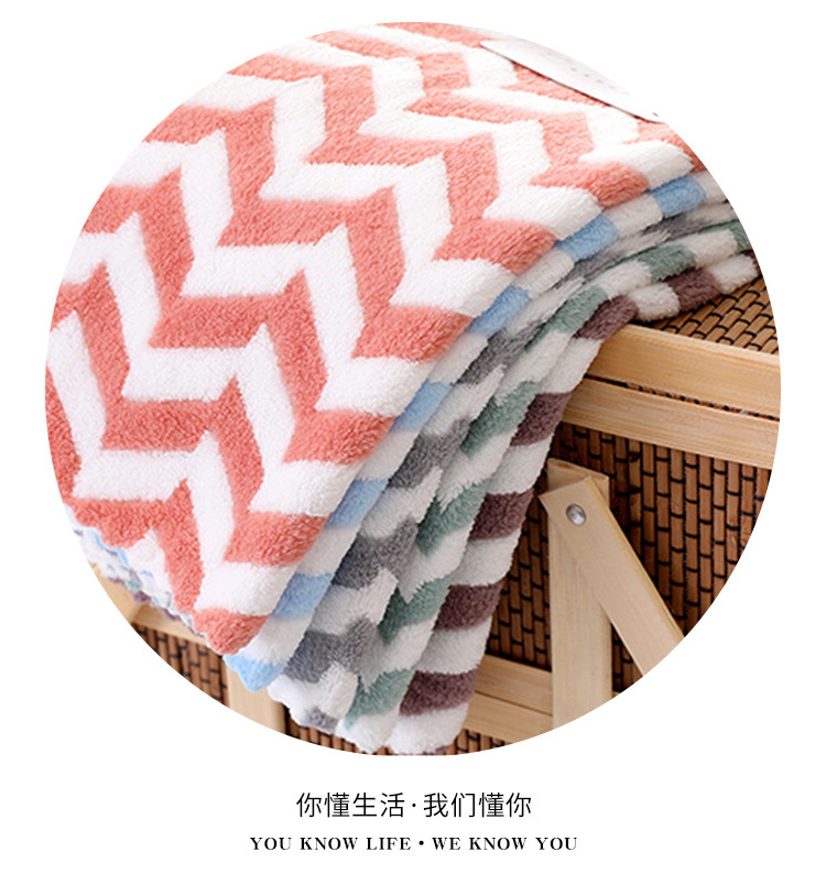 [LOVELY HOME] [hold ja] wholesale coral fleece wheel spike square toalla absorbente de cocina paño suave para niños de kindergarten wipe hand toalla pic 12