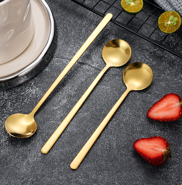 不锈钢小圆勺燕窝银耳勺子蜂蜜甜品婚礼伴手礼搅拌勺礼品勺咖啡勺详情14