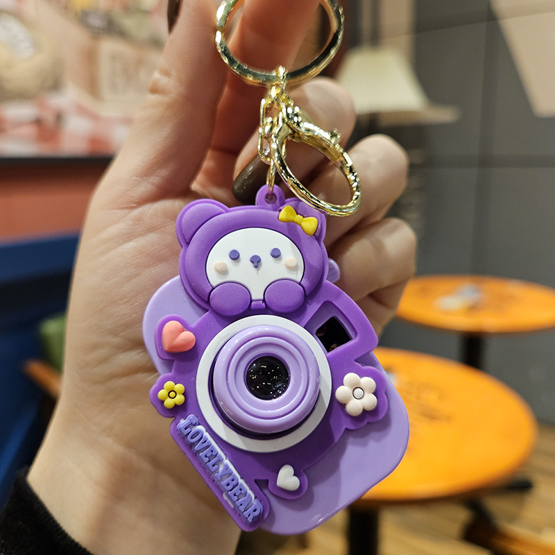 卡通眼镜牛仔裤狗狗投影相机钥匙扣汽车包包钥匙链挂件网红小礼品详情21