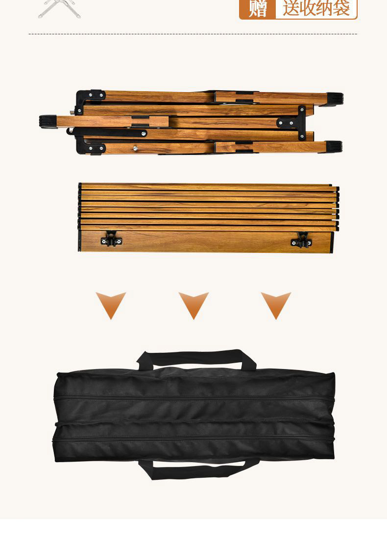 Wholesale of outdoor folding tables, chairs, folding stools, portable chairs, Kemite chairs, picnic and camping egg roll table sets from the source pic 9