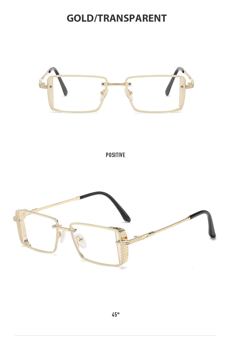 新款摩登太阳镜男女个性小方框跨境韩版海洋片眼镜街拍嘻哈墨镜详情14