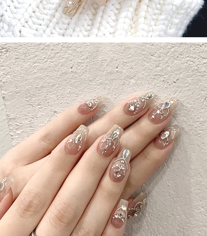 Wholesale of popular nail art pearl accessories, three-dimensional full round, semi-round, and various sizes DIY nail accessories and nail art small ornaments pic 16