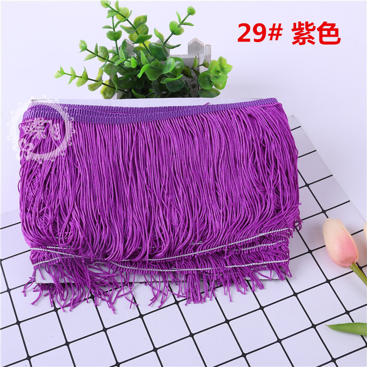 DIY stage costume accessories: Latin dance lace, tassel lace, polyester ribbon, 15CM, factory direct sales, 1 webbing pic 27