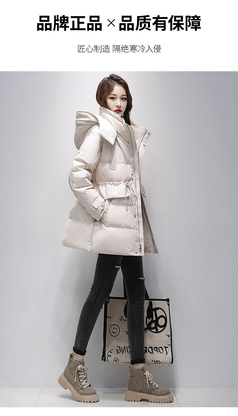 The new design of the down cotton-padded jacket for women in the autumn and winter of 2022, featuring a unique style and thickened Korean-style cotton-padded jacket pic 2